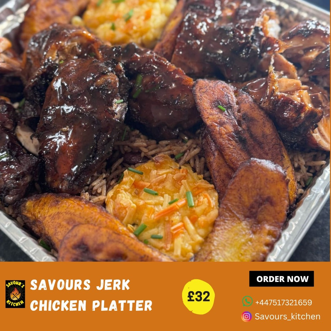 SAVOUR'S JERK CHICKEN PLATTER